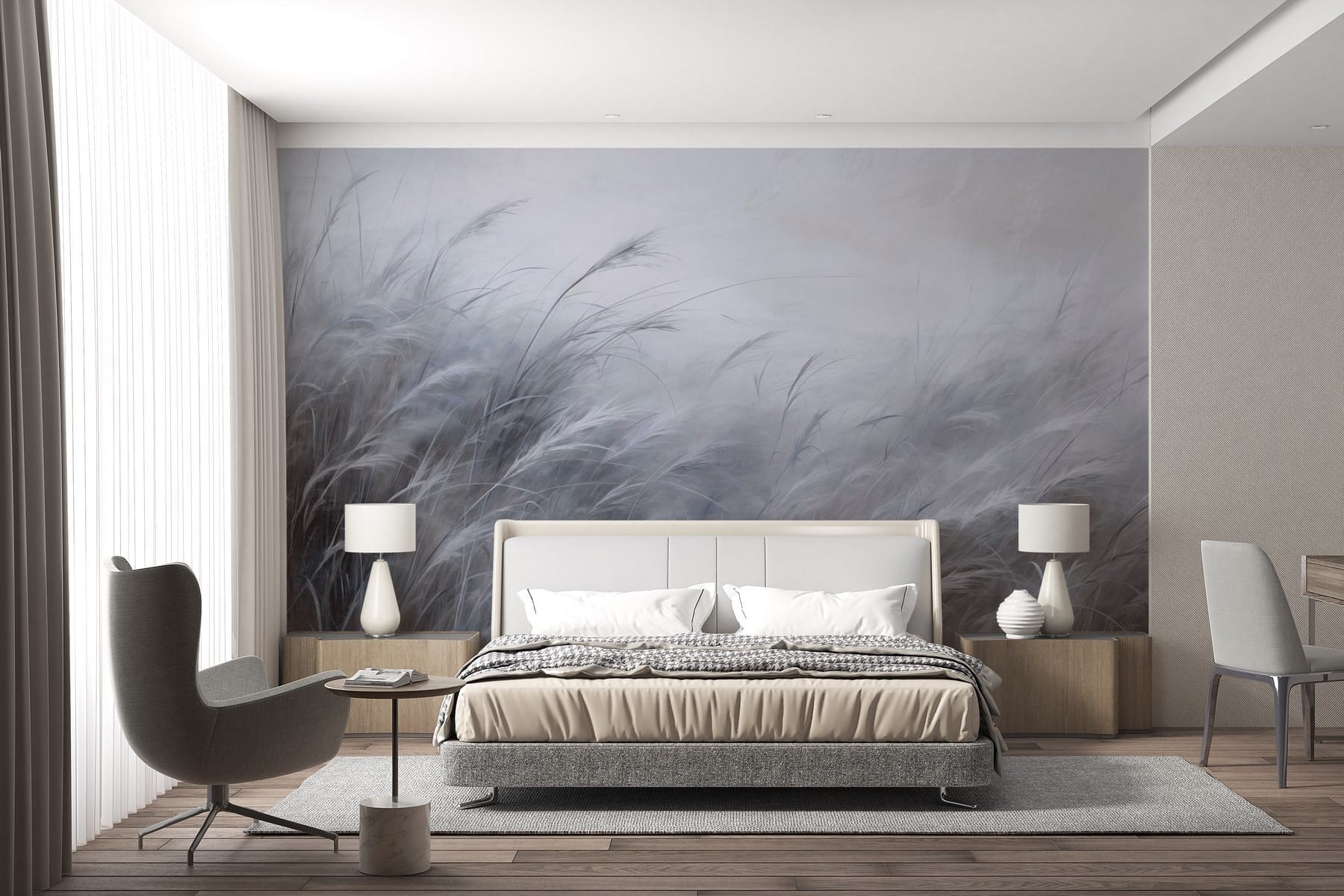 Soft whispers of blue-gray grass Soft whispers of blue-gray grass