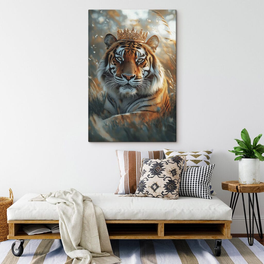 Tiger with a crown Tiger with a crown