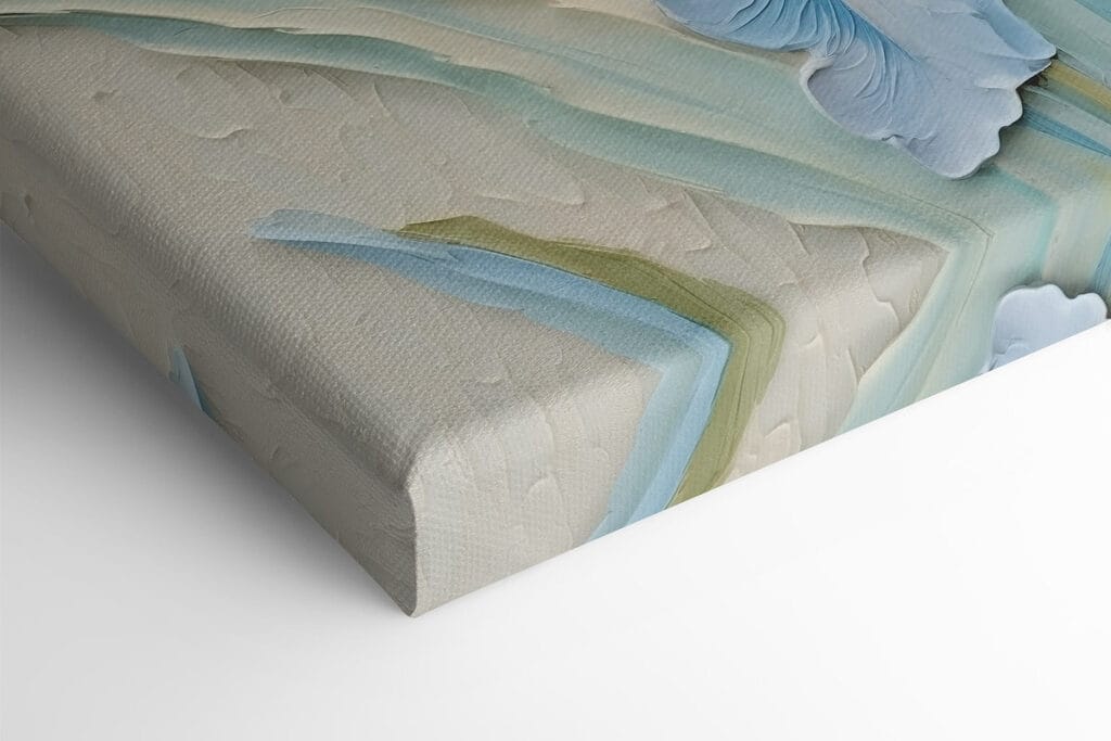 Painting of flowers on a wall