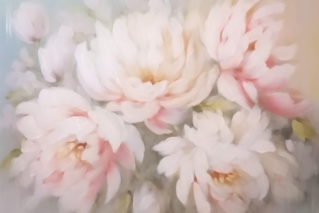 Blurry image of flowers