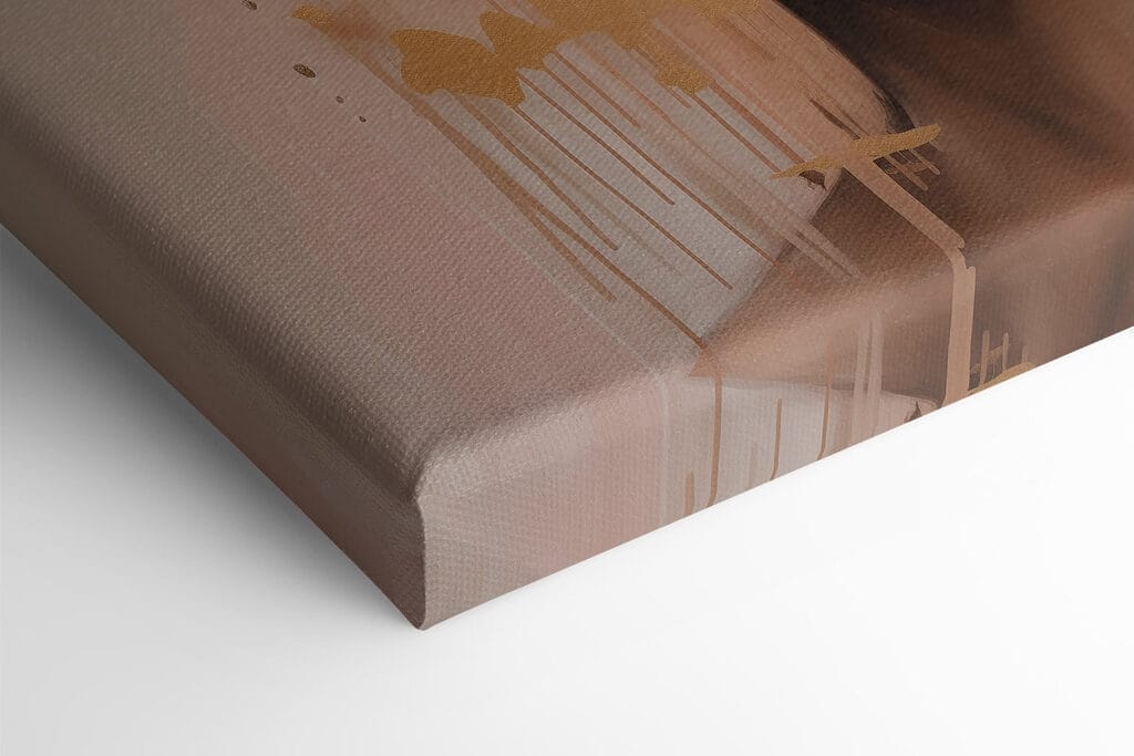 Painting of a woman with flowers on her head