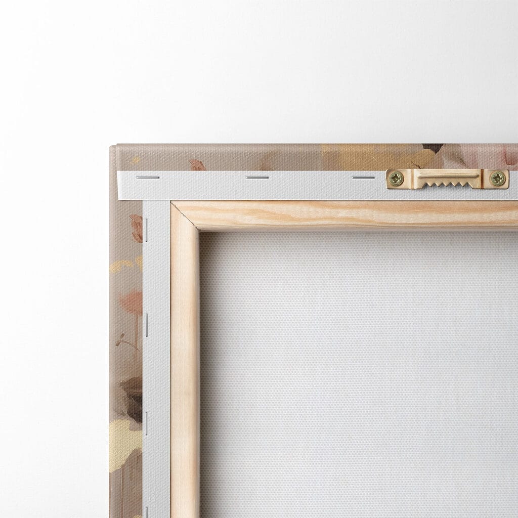 Painting of a woman with flowers on her head