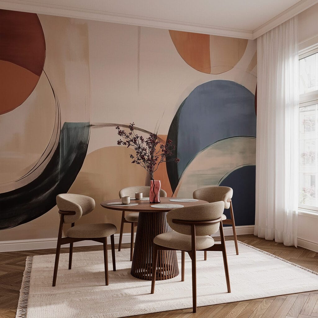 Painting of circles and lines Painting of circles and lines