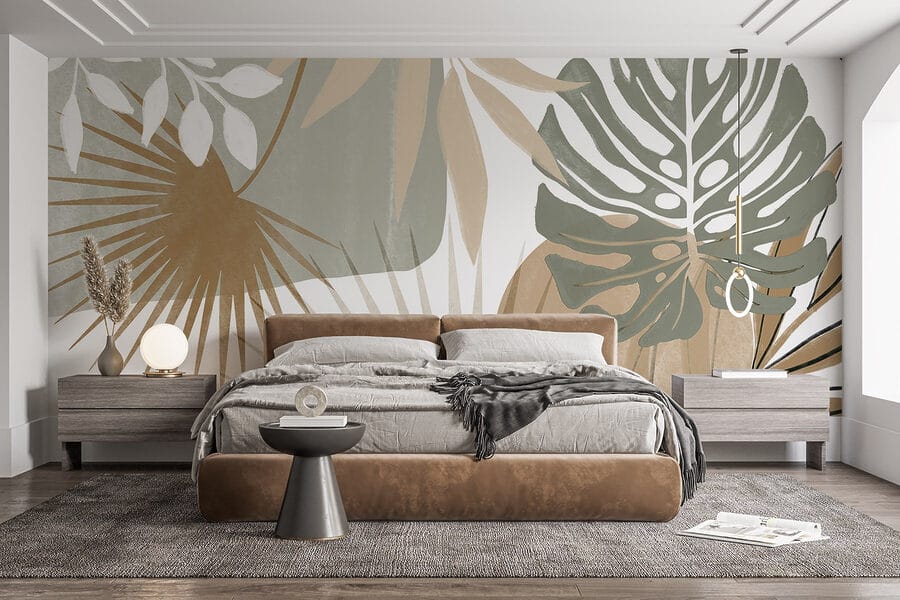 Természet ihlette absztrakt botanikus design
