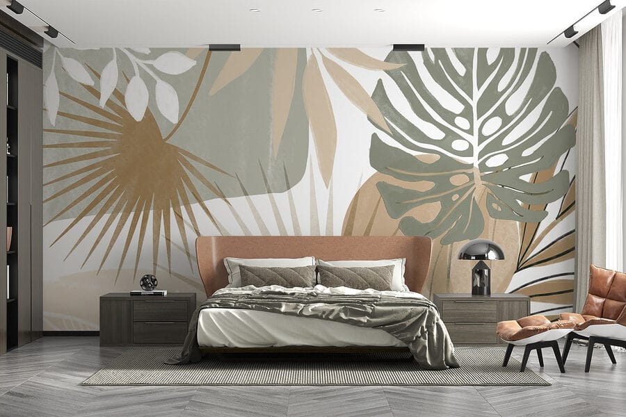 Természet ihlette absztrakt botanikus design
