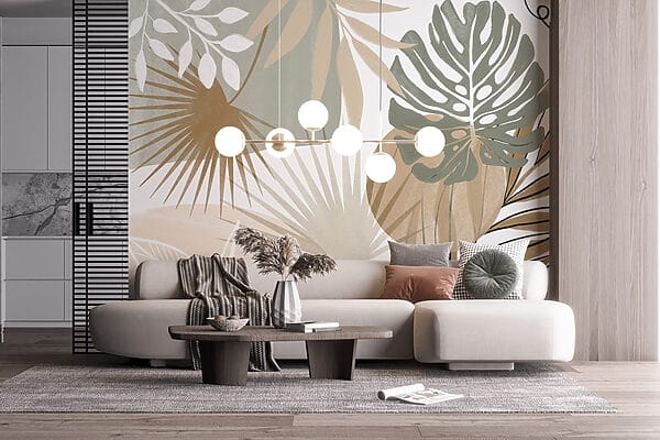 Természet ihlette absztrakt botanikus design Természet ihlette absztrakt botanikus design