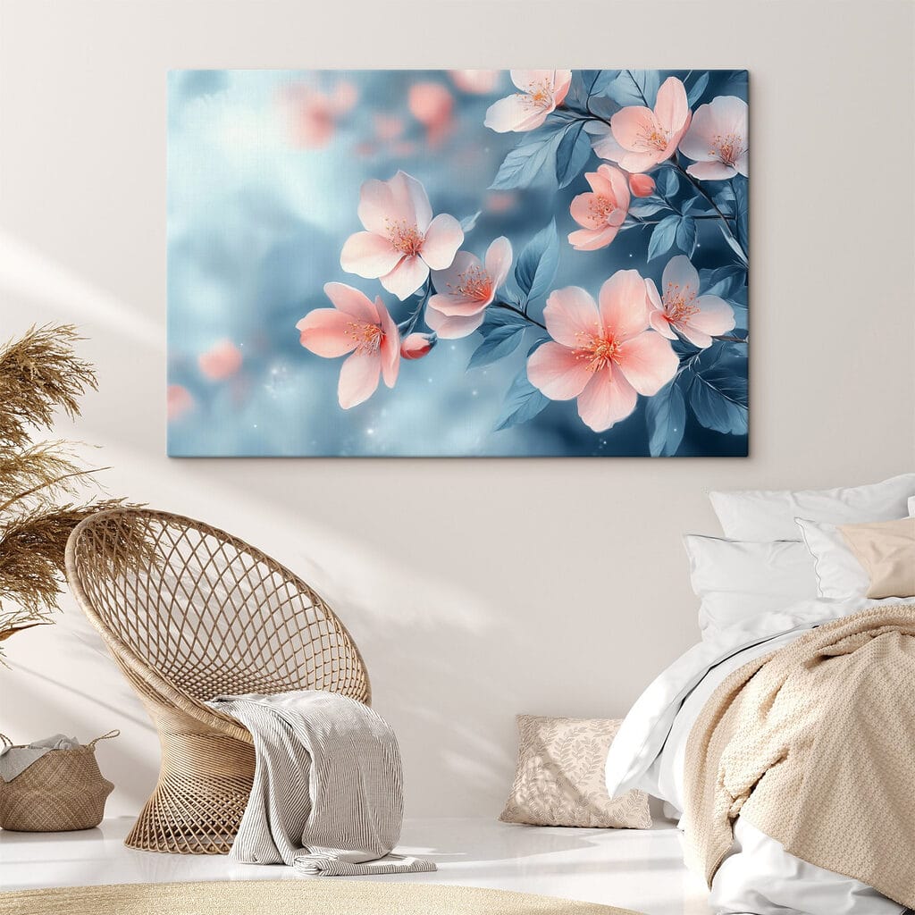 Delicate blooms in soft pastel hues