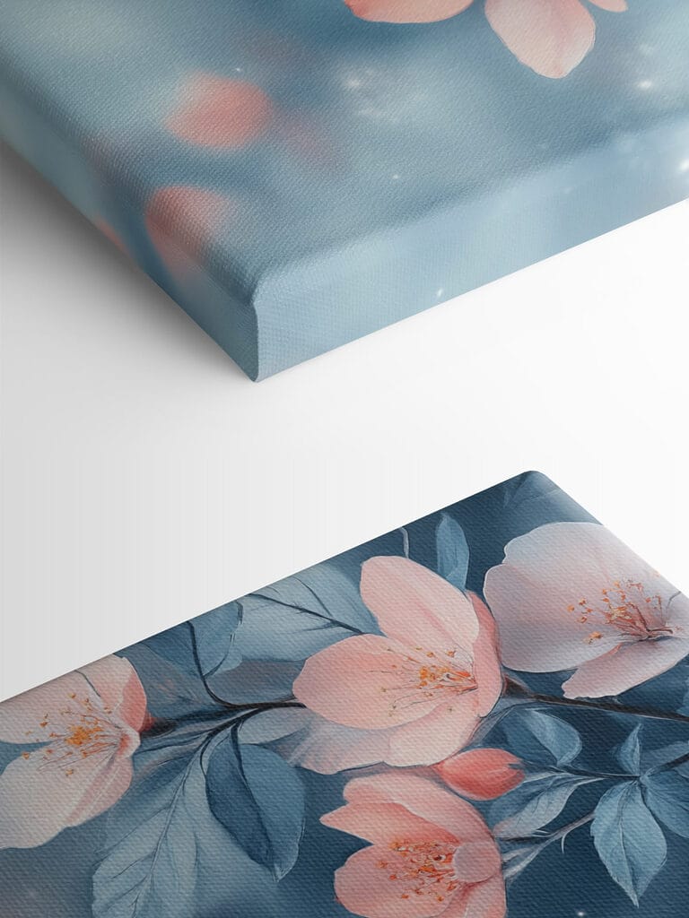 Delicate blooms in soft pastel hues