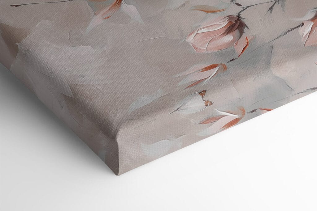 Painting of pink flowers