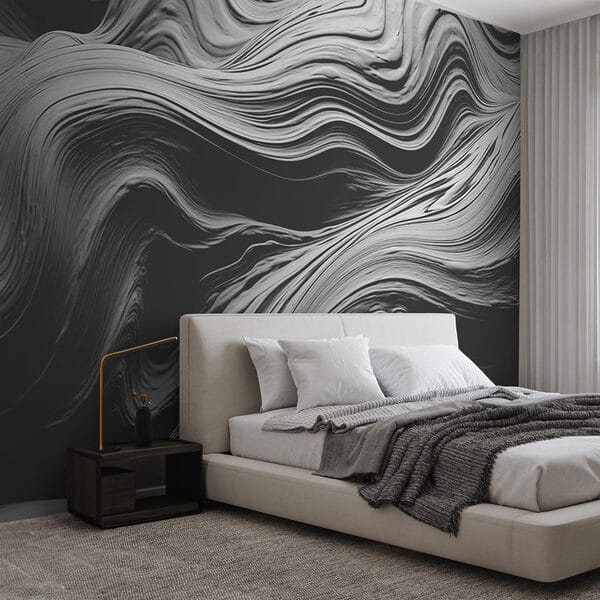 Fotótapéta Fotótapéta Áradó textúrák monokróm tónusokban (Cikkszám: w08751)