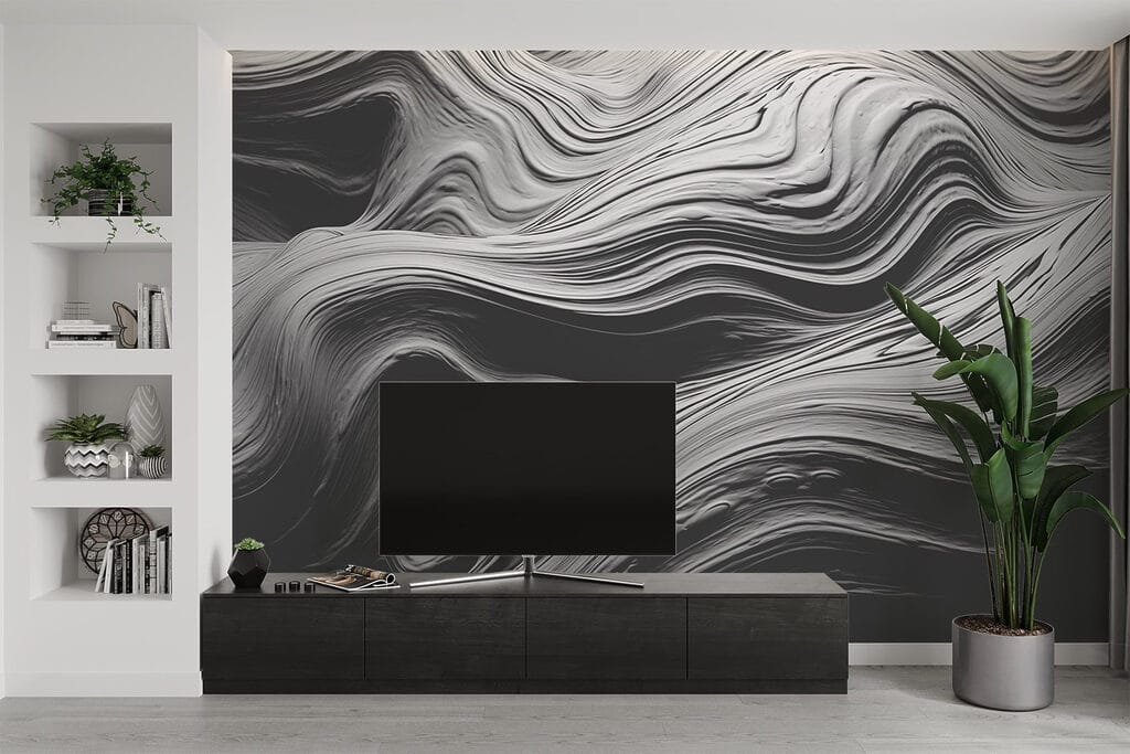 Flowing textures in monochrome tones Flowing textures in monochrome tones