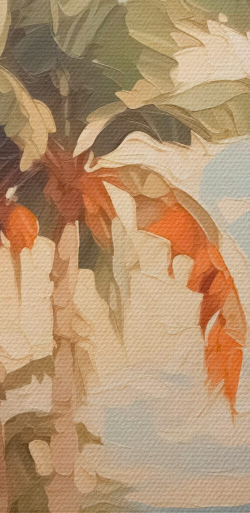 Painting of palm trees Painting of palm trees