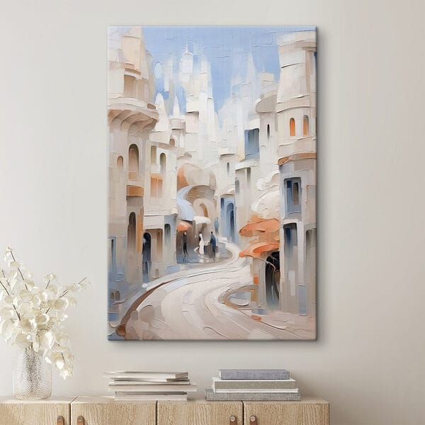 Painting of a city