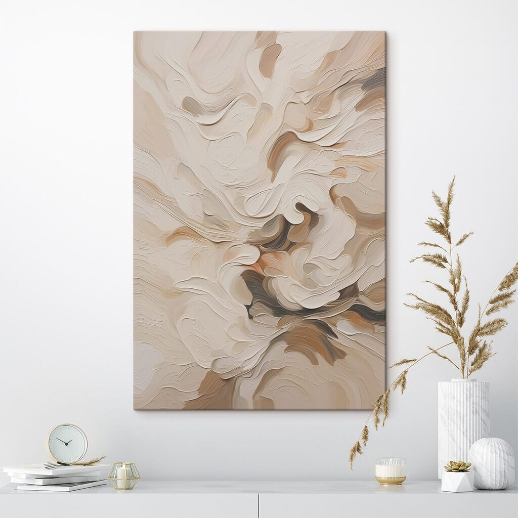 Soft hues in flowing abstraction