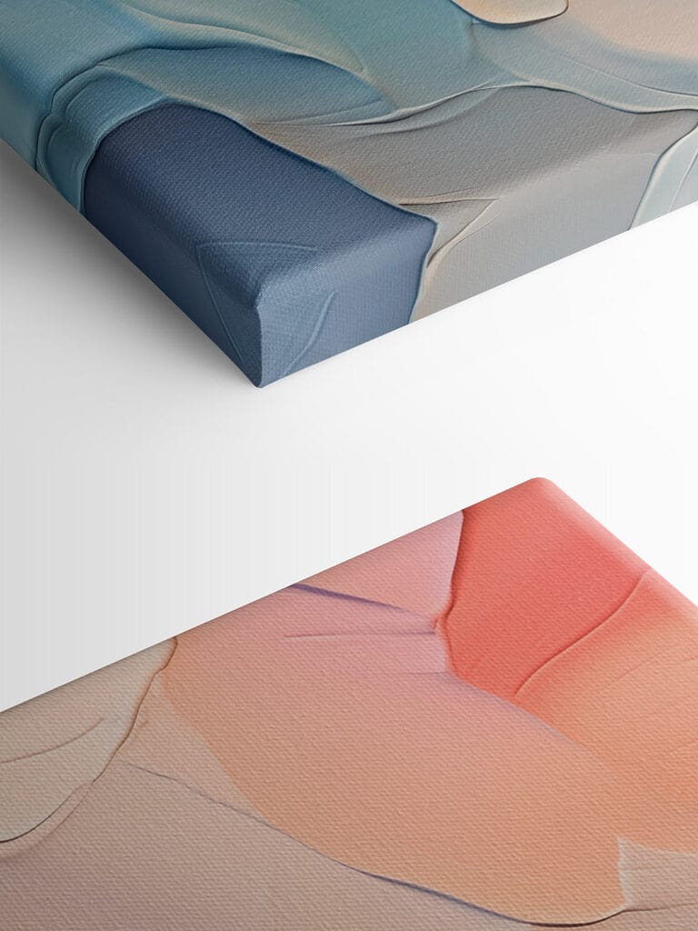 Textured layers in soft hues Textured layers in soft hues