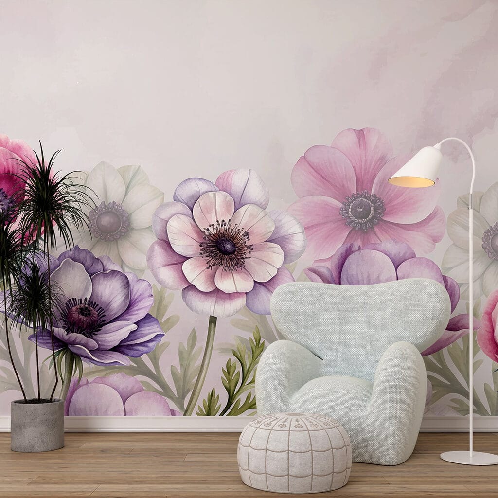 Group of flowers on a white background