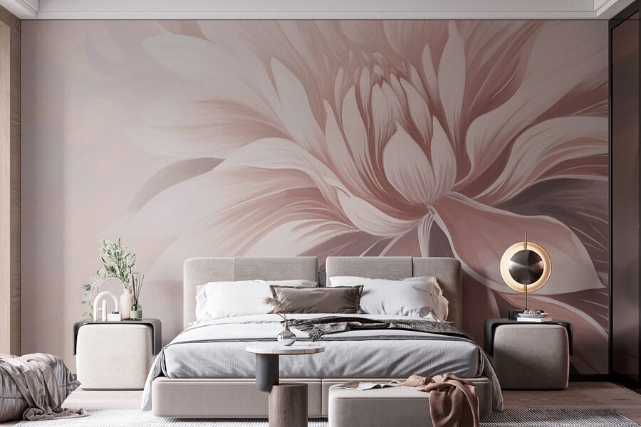 Wall murals Soft petals in gentle hues