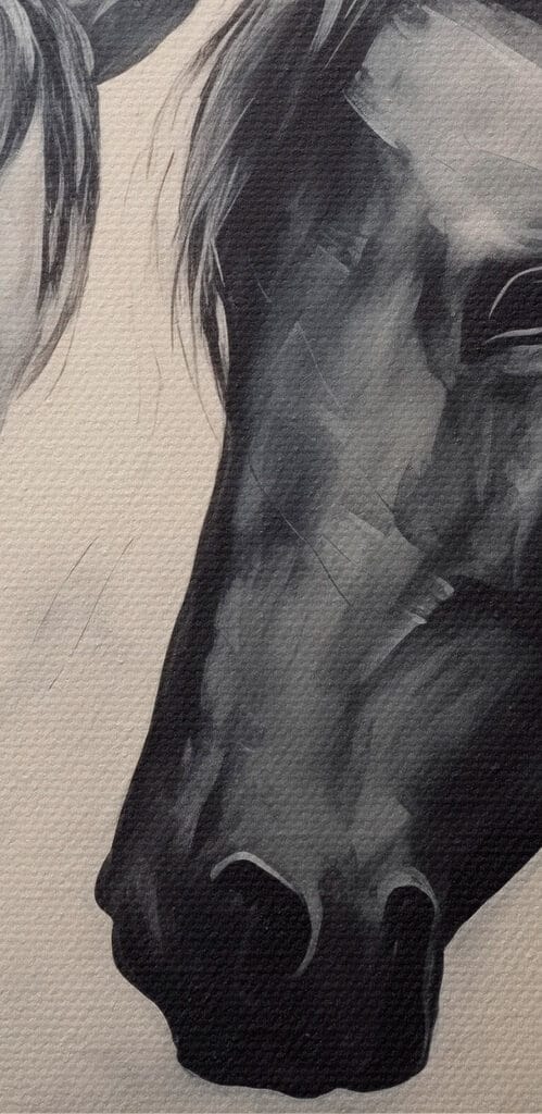 Painting of two horses Painting of two horses
