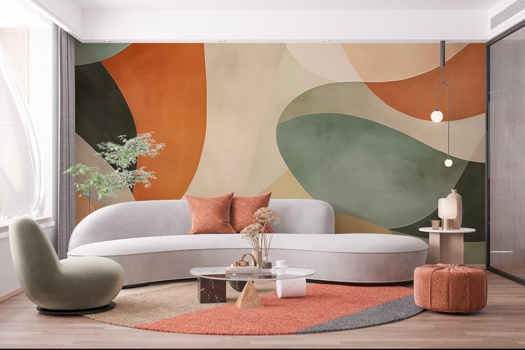 Abstract composition in soothing colors