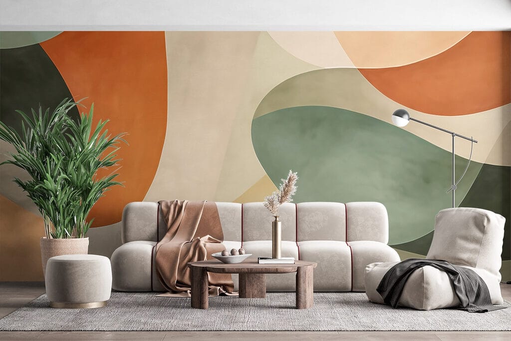 Abstract composition in soothing colors