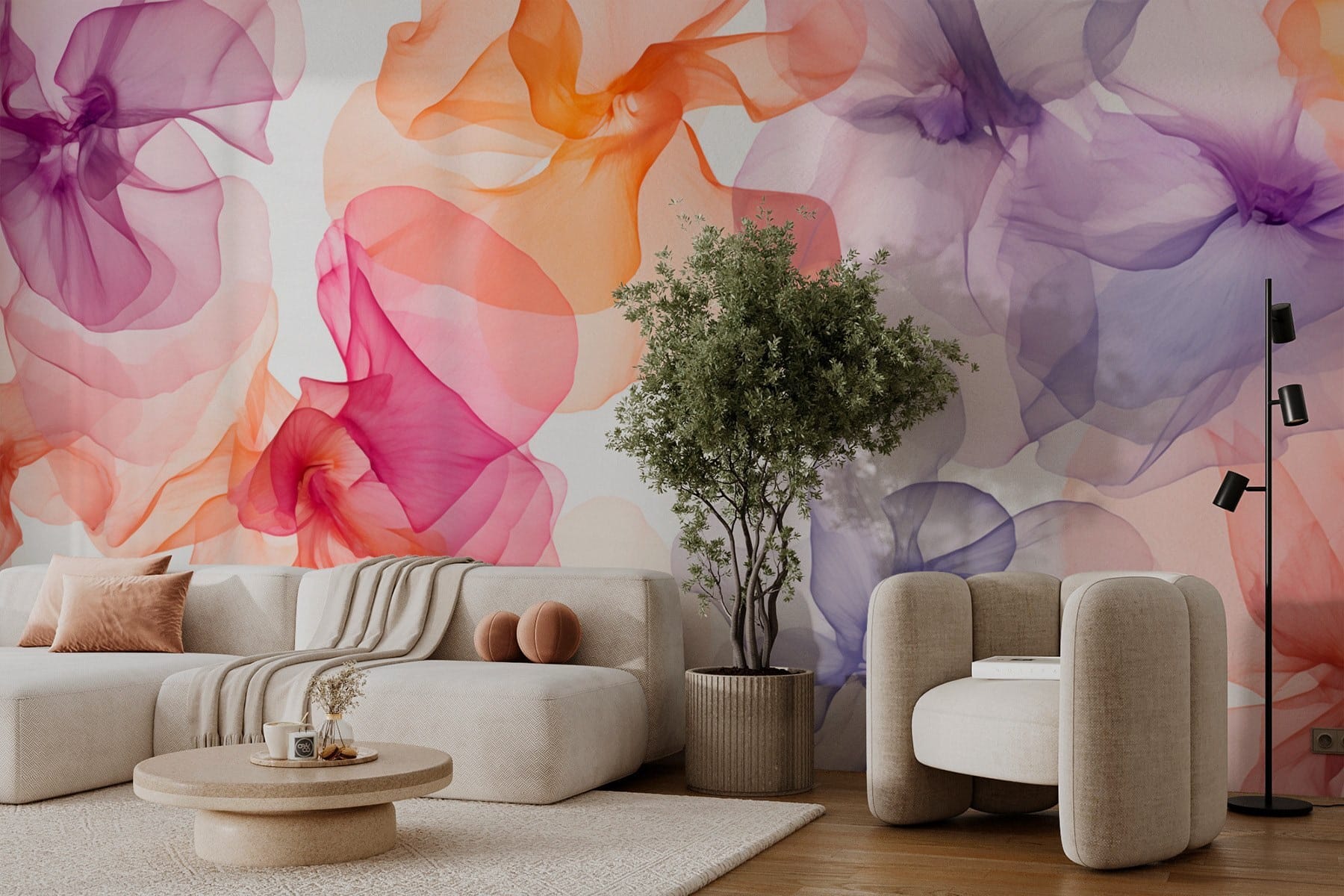 Group of flowers in different colors Group of flowers in different colors