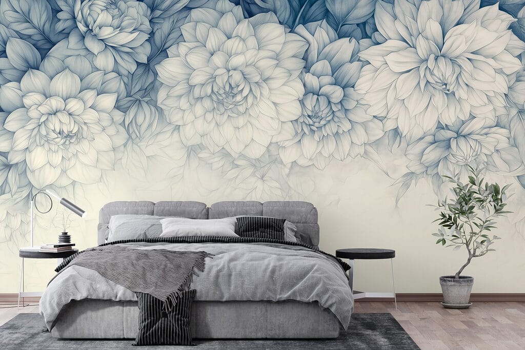 Delicate blooms in soft hues