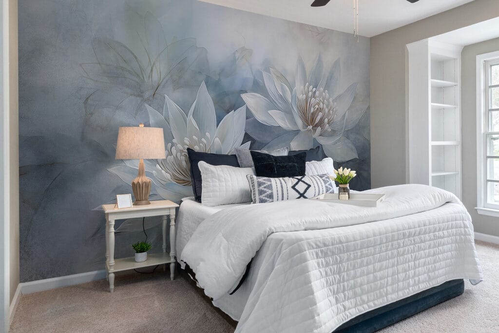 Painting of white flowers