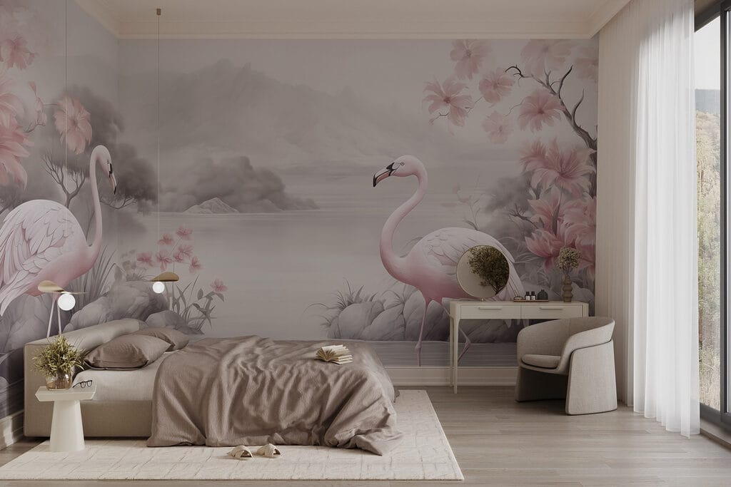 Flamingos in a lake Flamingos in a lake