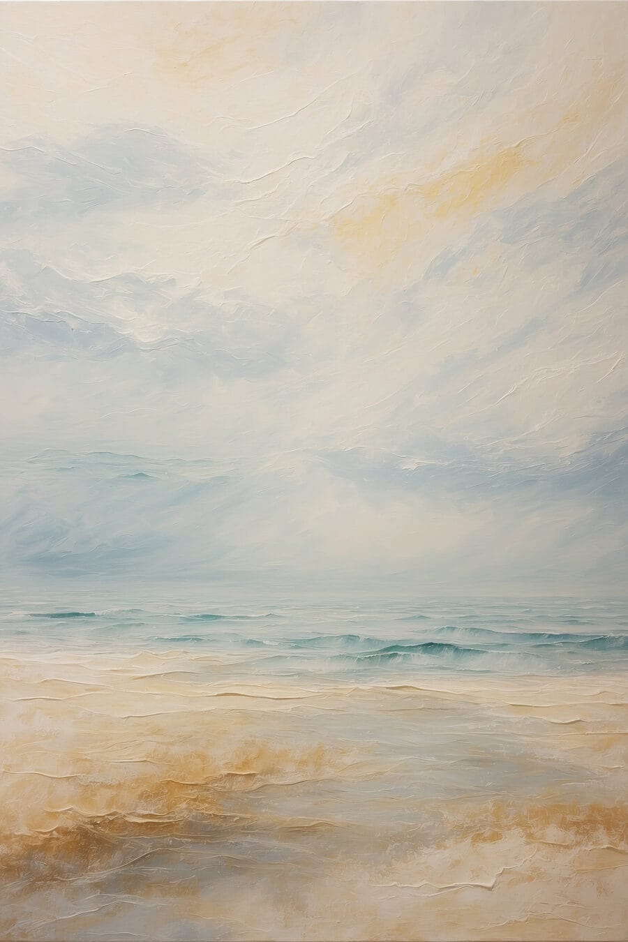 Festmény egy strandról
