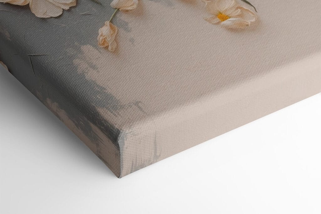 White flowers and green leaves