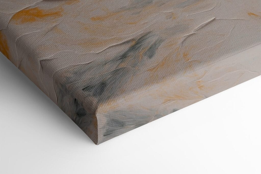 Painting of a man in a robe standing in water