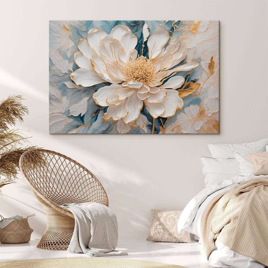 Painting of a white flower