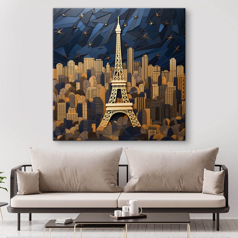 Eiffel-torony a városkép közepén