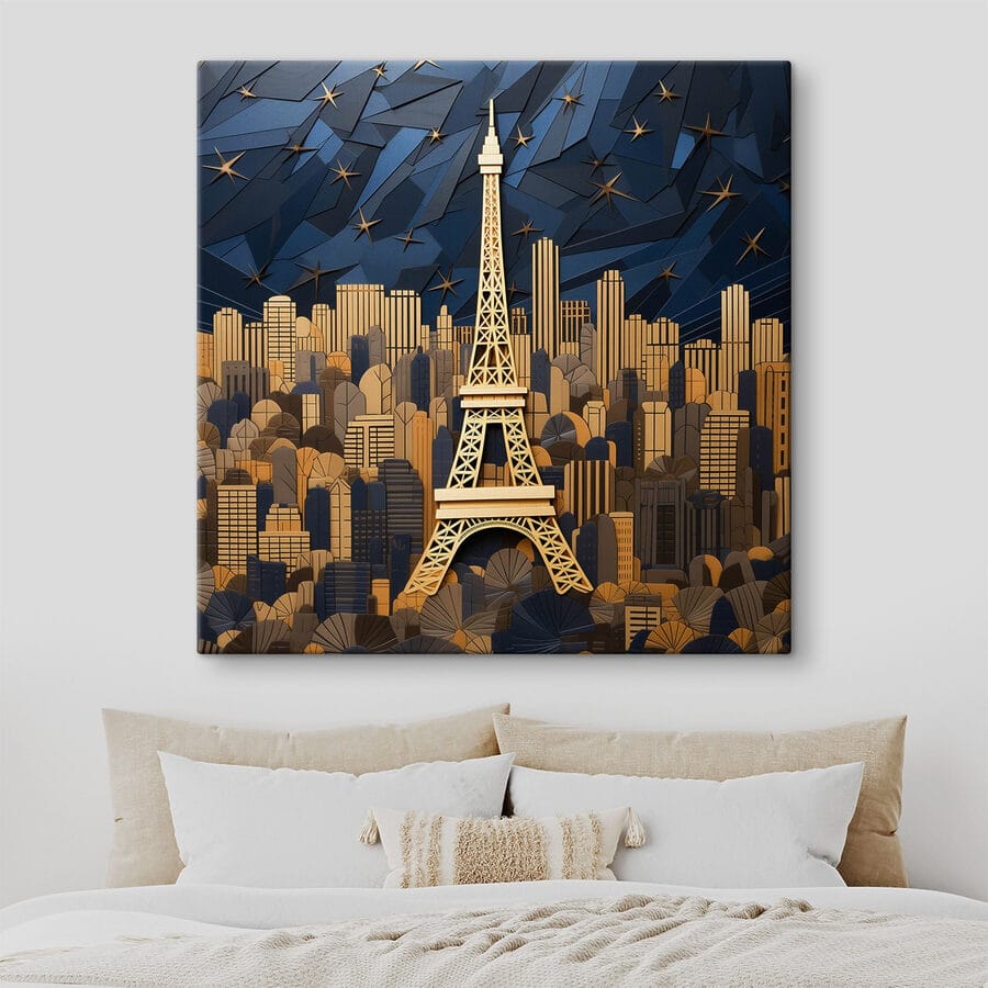Eiffel-torony a városkép közepén