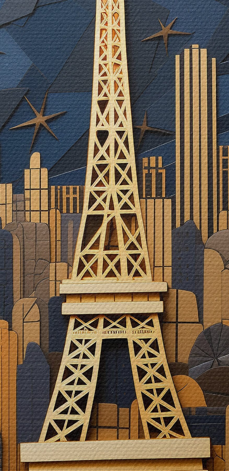Eiffel-torony a városkép közepén