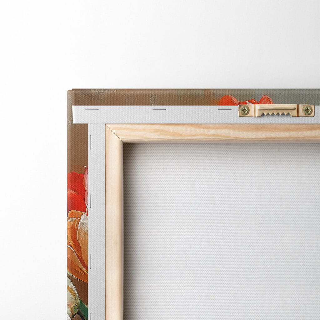 Painting of flowers in a vase