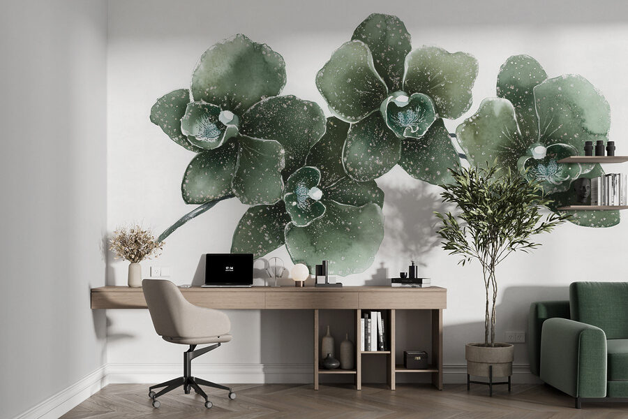 Három elegáns orchidea harmóniában