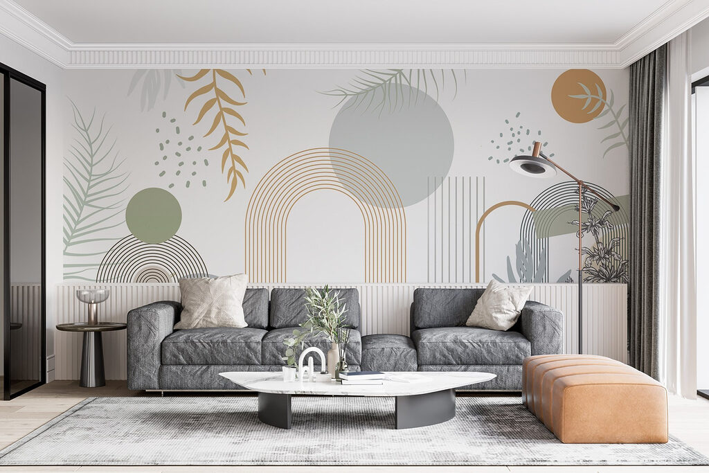 Graphic design of plants and leaves Graphic design of plants and leaves