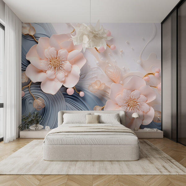 Elegáns virágos design lágy tónusokban Elegáns virágos design lágy tónusokban