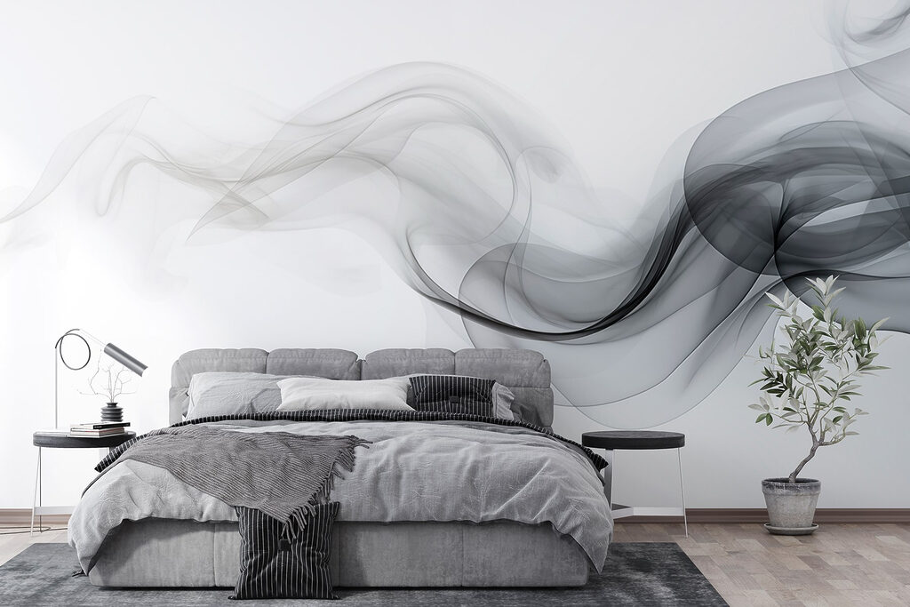 Black and white smoke