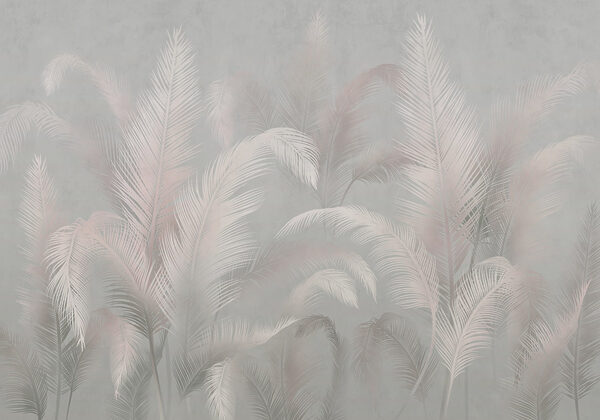 Soft palms in a muted background
