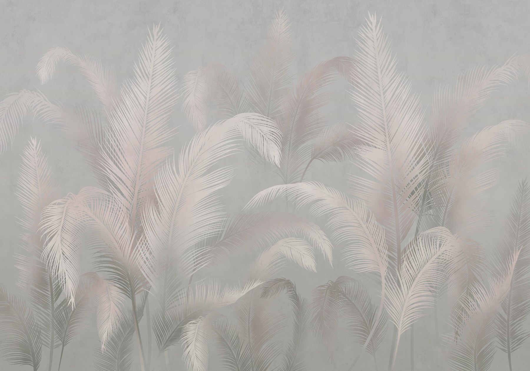 Soft palms in a muted background