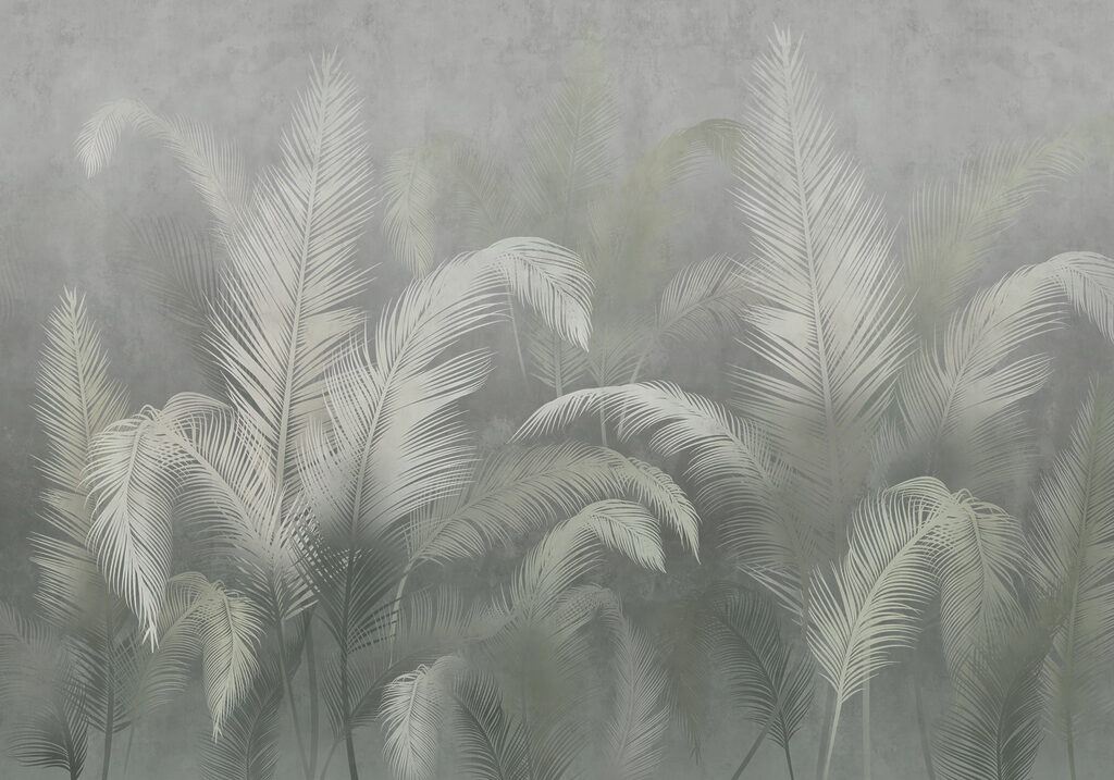 Soft foliage on a muted backdrop