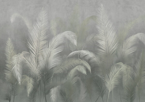 Soft foliage on a muted backdrop