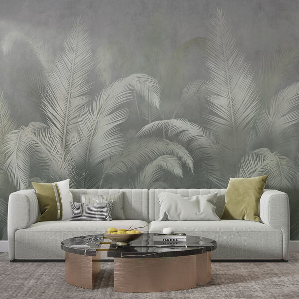 Soft foliage on a muted backdrop