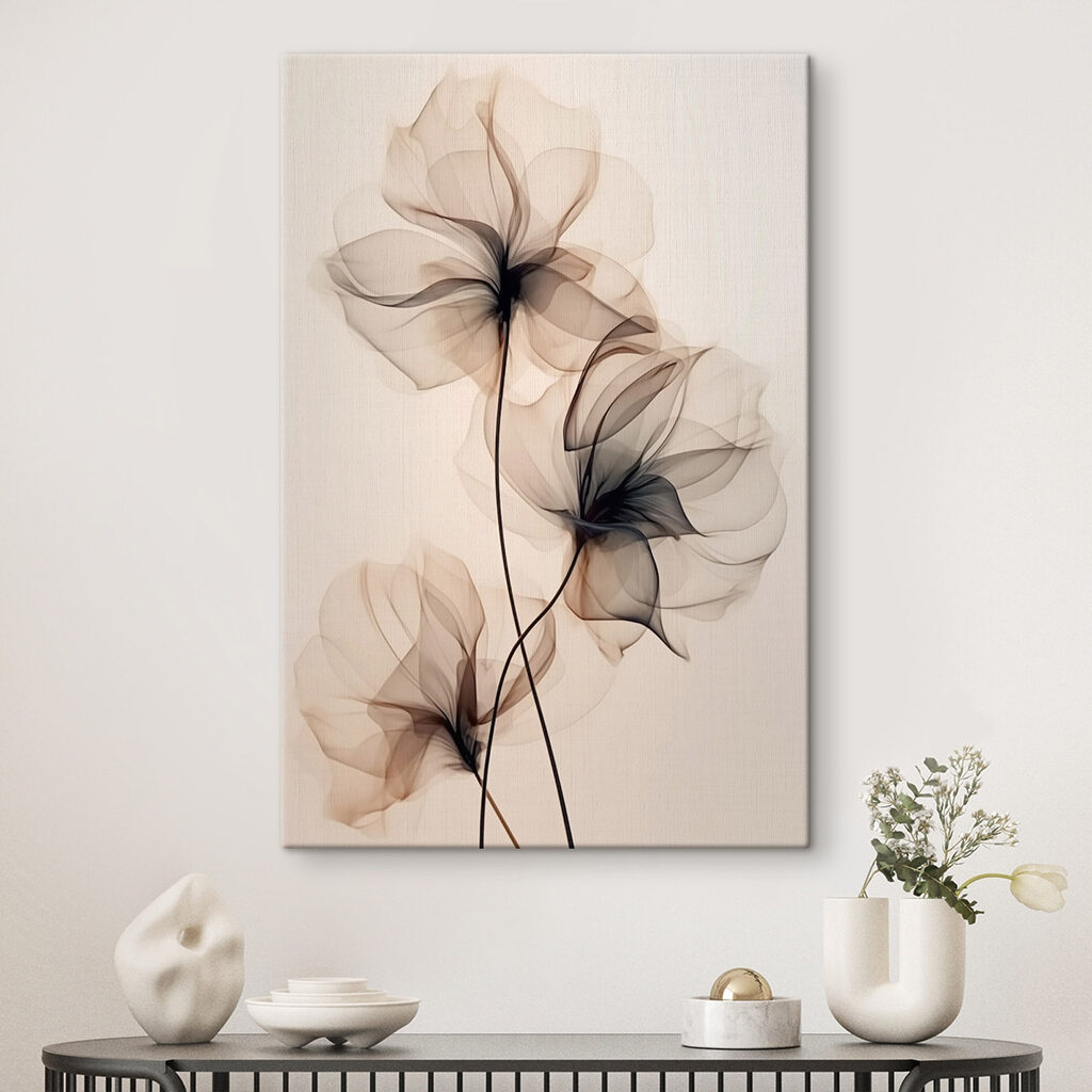 Delicate flow of translucent flowers Delicate flow of translucent flowers