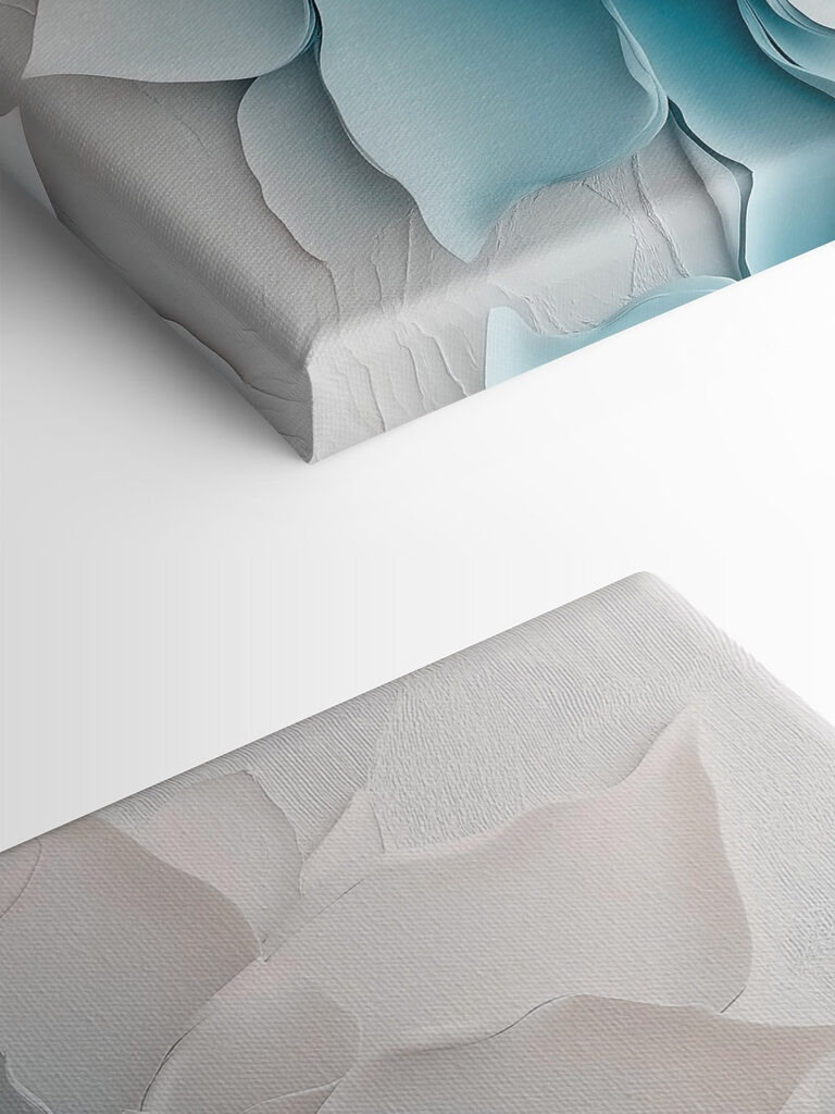 White flower made of paper