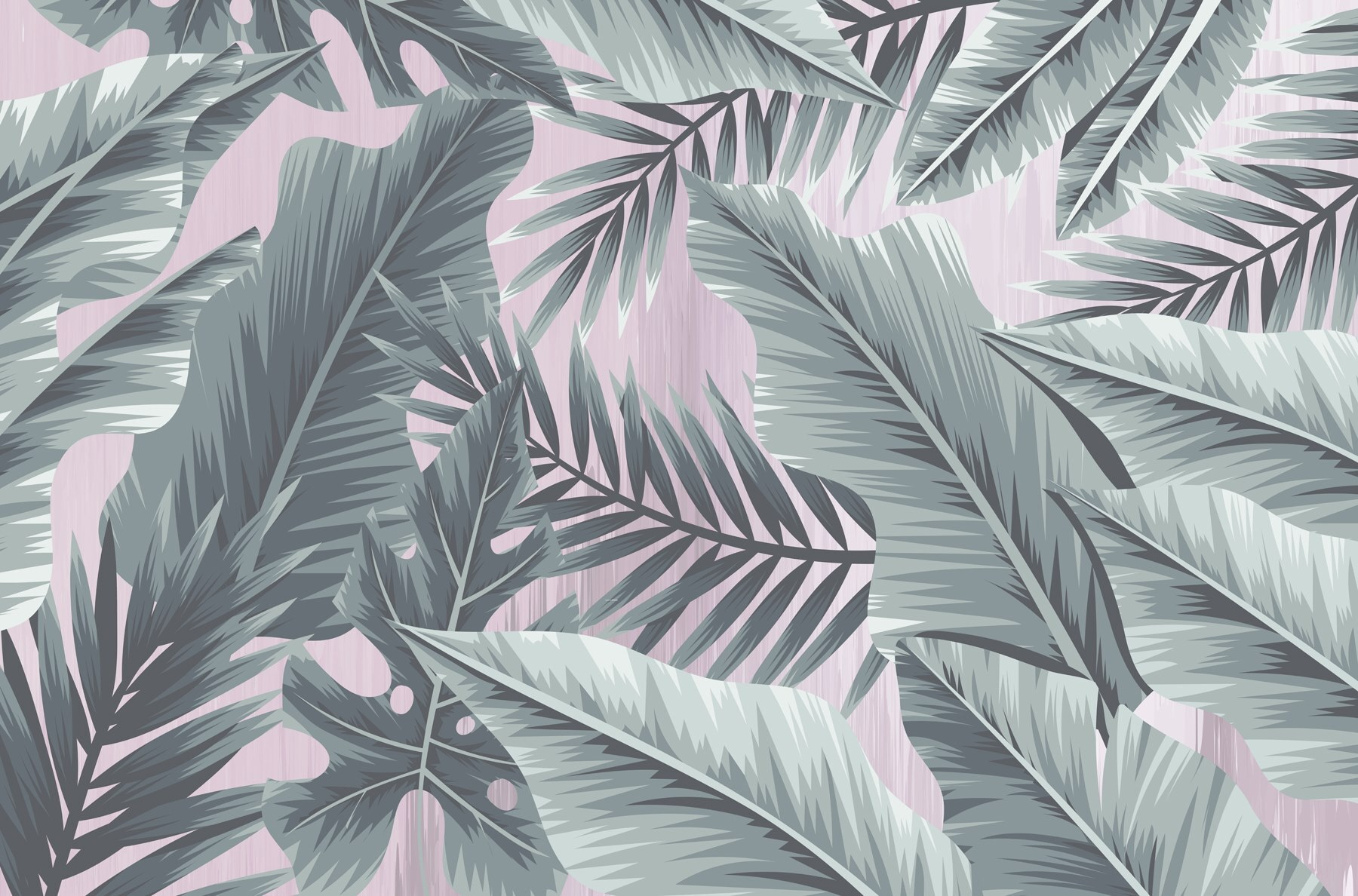 Leafy patterns in cool tones Leafy patterns in cool tones