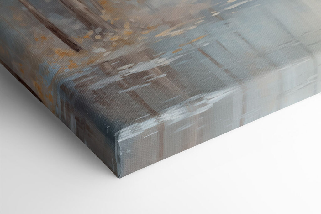 Water with trees and leaves