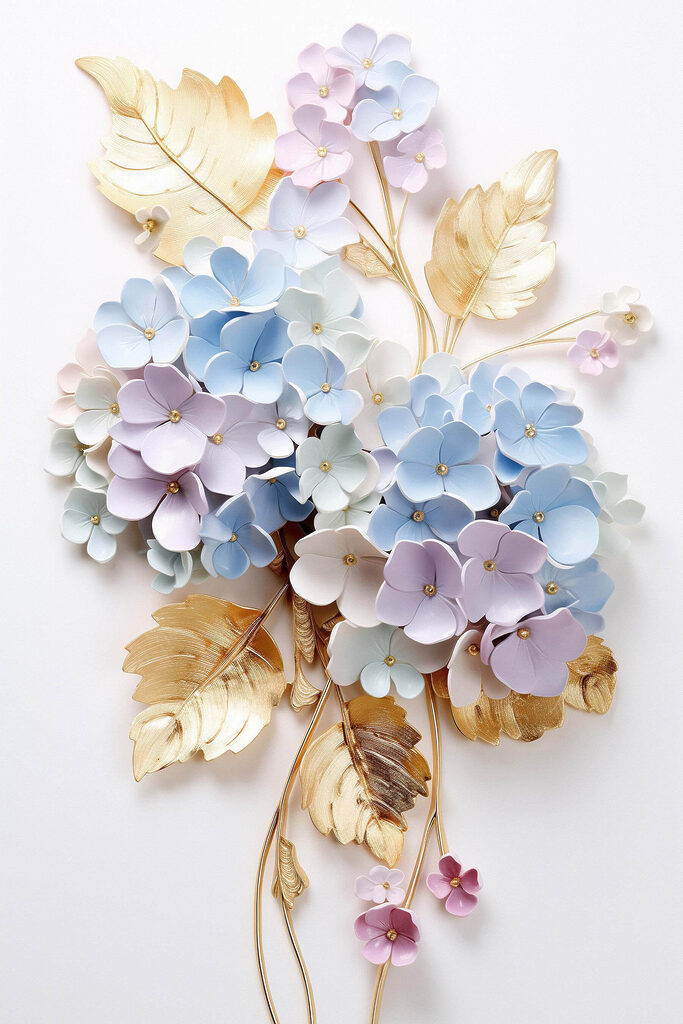 Bunch of flowers and leaves Bunch of flowers and leaves